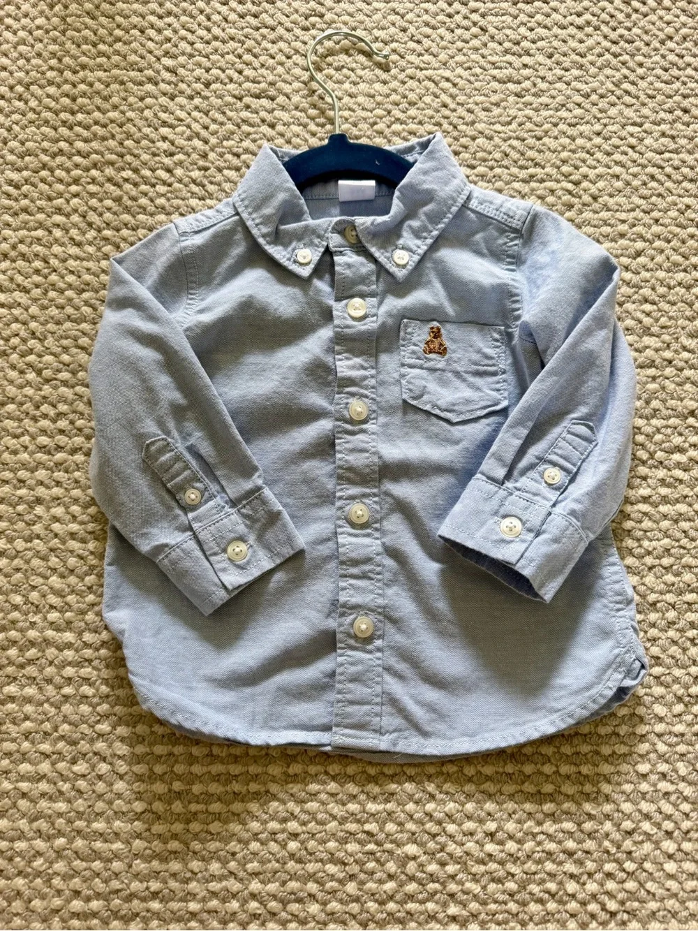 Baby Gap Classic Oxford Shirt Bundle | Light Blue shades| 6–12M & 12–18M